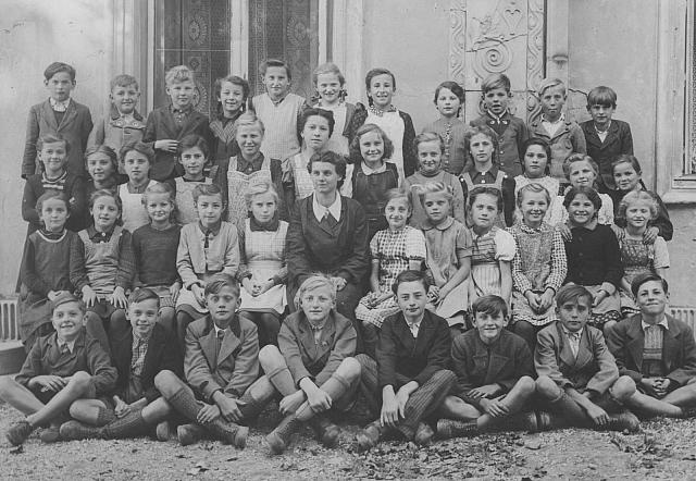 Volksschule Großrußbach Schuljahr 1948 1949