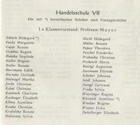 Handelsschule VII - Klassen 1962 1963 - 1