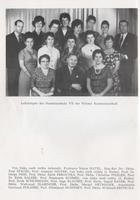 Handelsschule VII - Lehrkörper 1962 1963 - 1