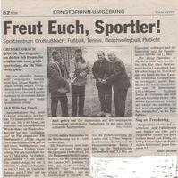 19991000 Spatenstich zum Sportzentrum Großrußbach